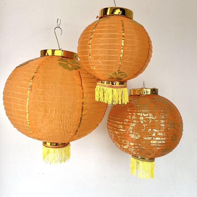 LANTERN, Asian - Assorted Sizes Orange